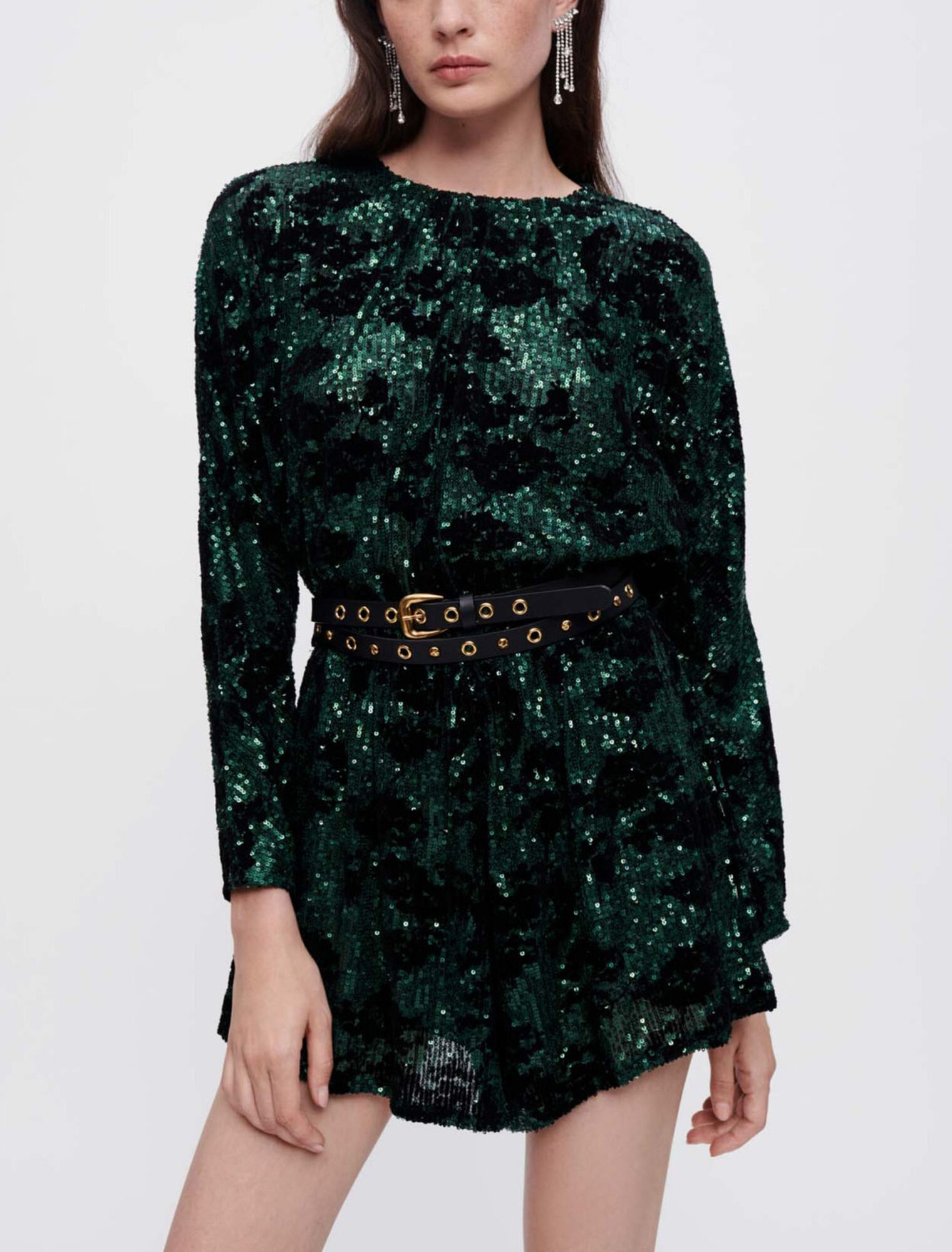 Combinaison short à sequins