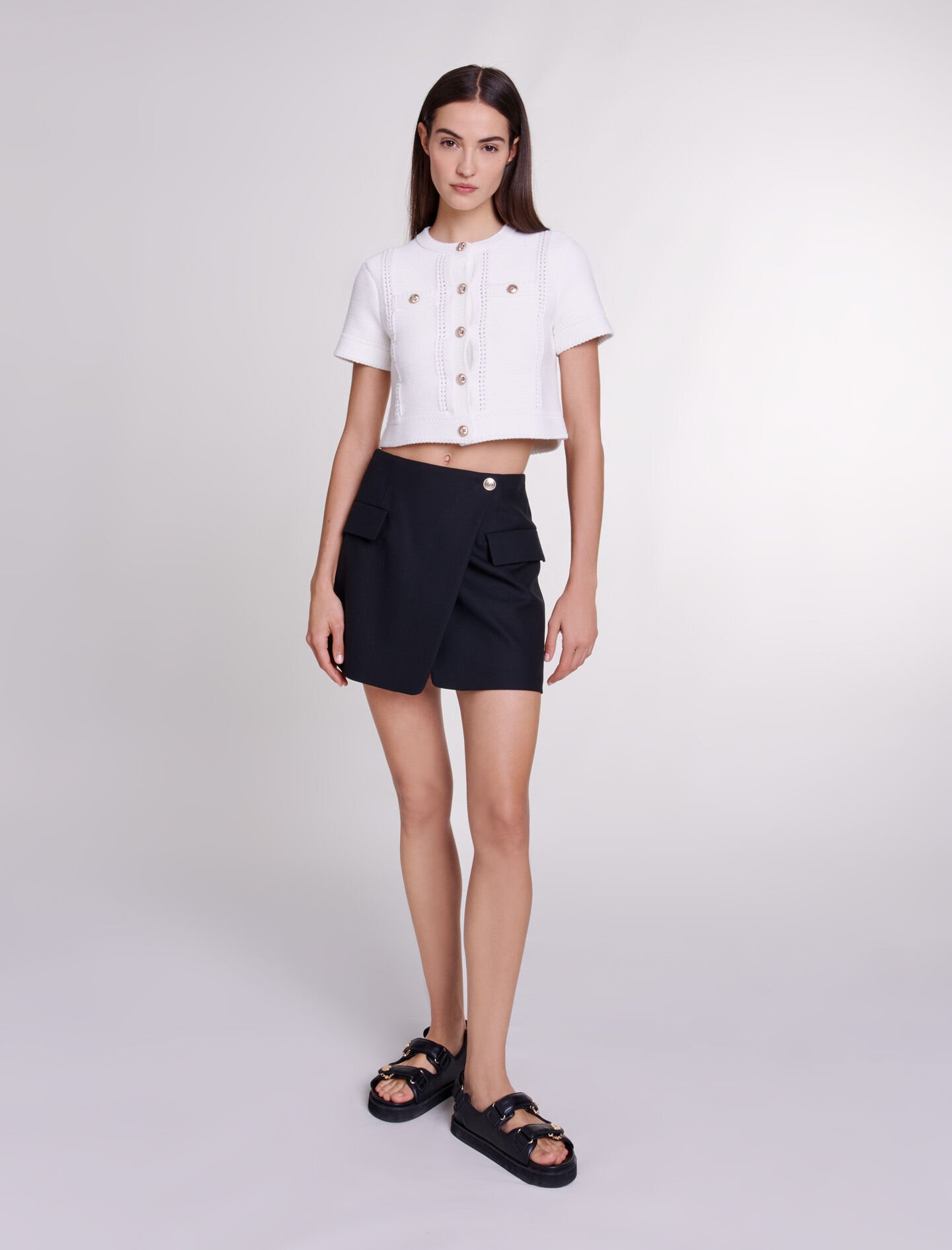 Jupe portefeuille asymétrique deals