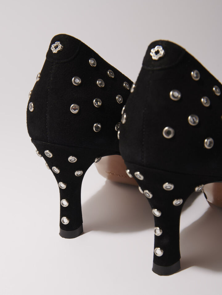 Escarpins pointus à strass