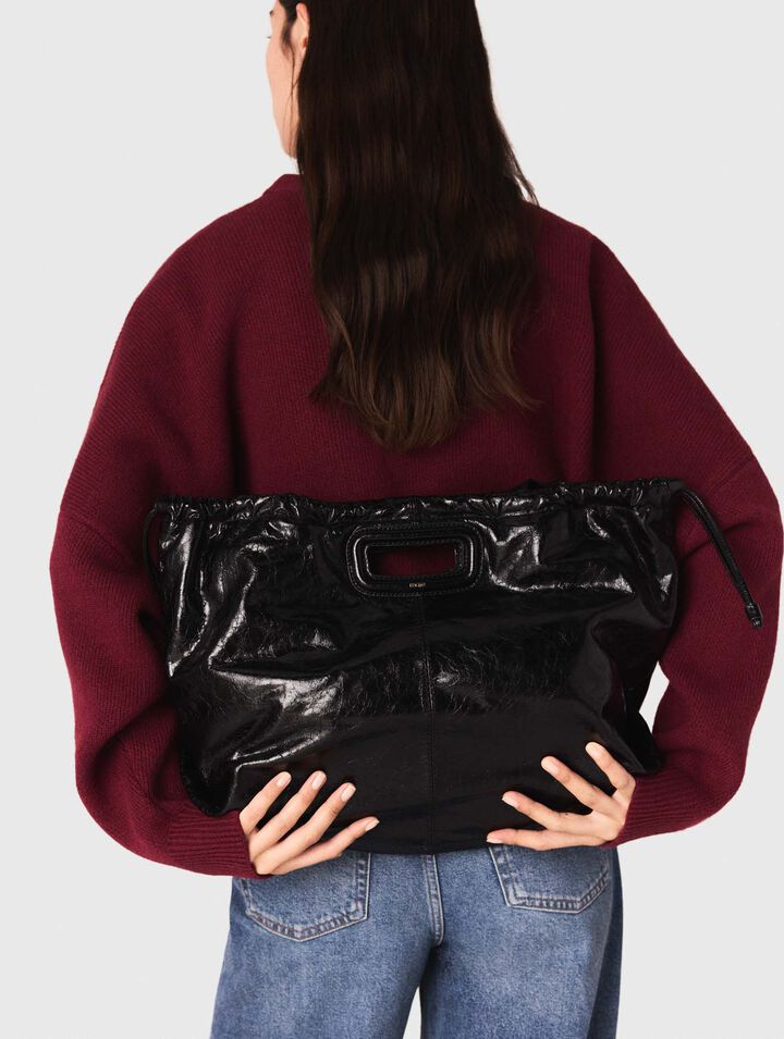 Sac M tote en cuir craquelé