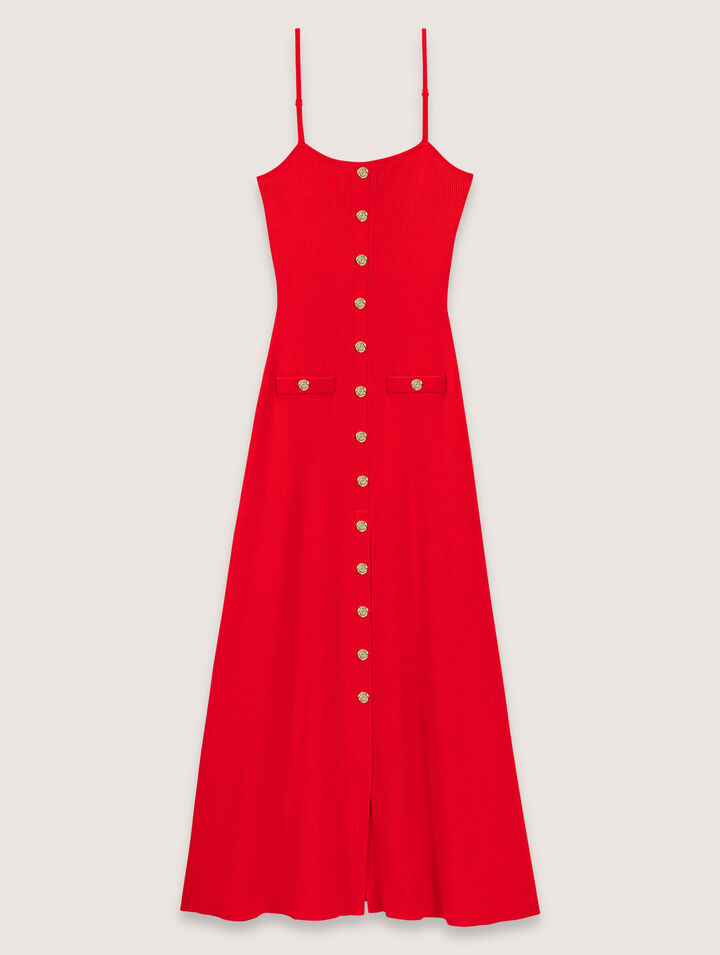 Rib knit maxi dress
