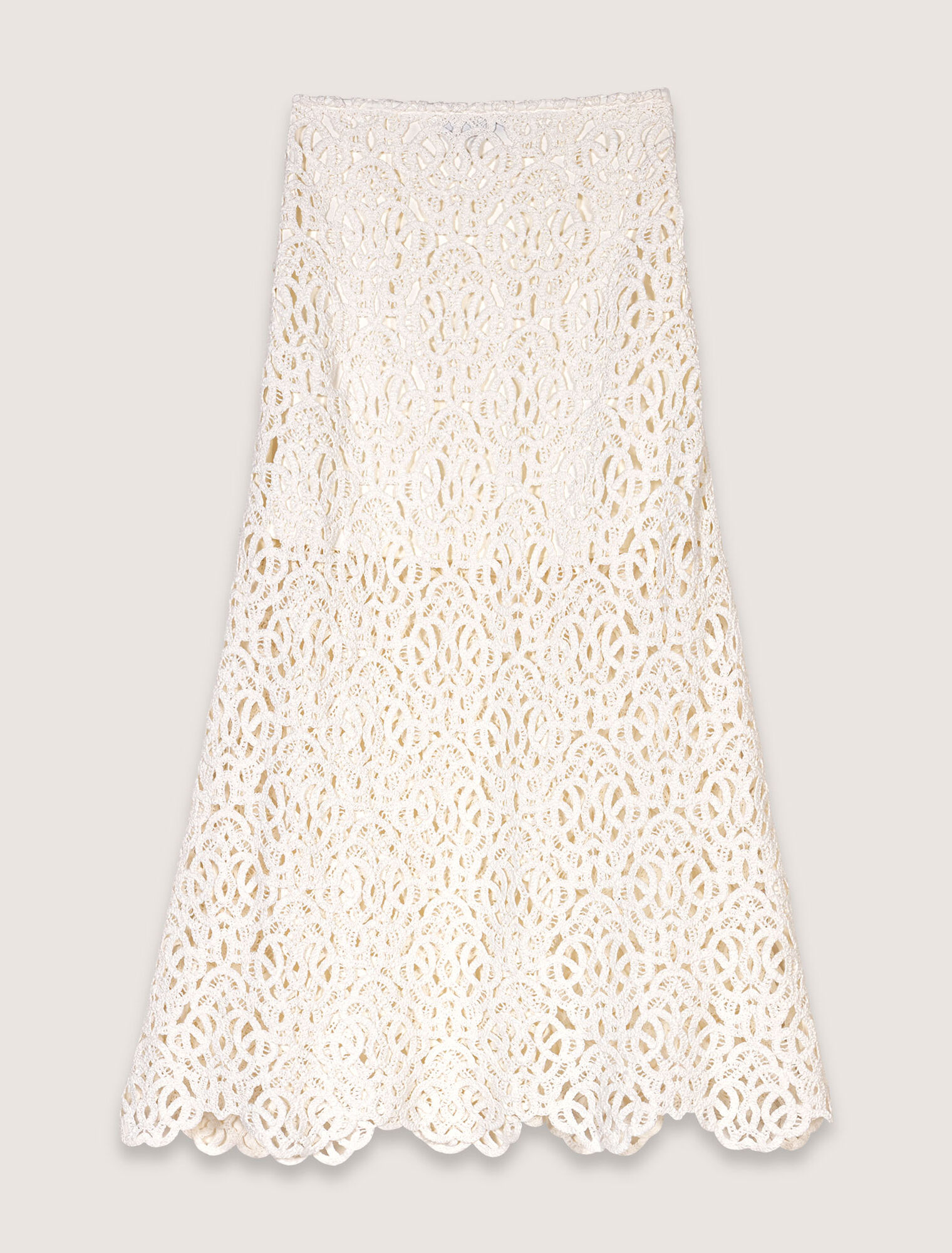 Long crochet skirt