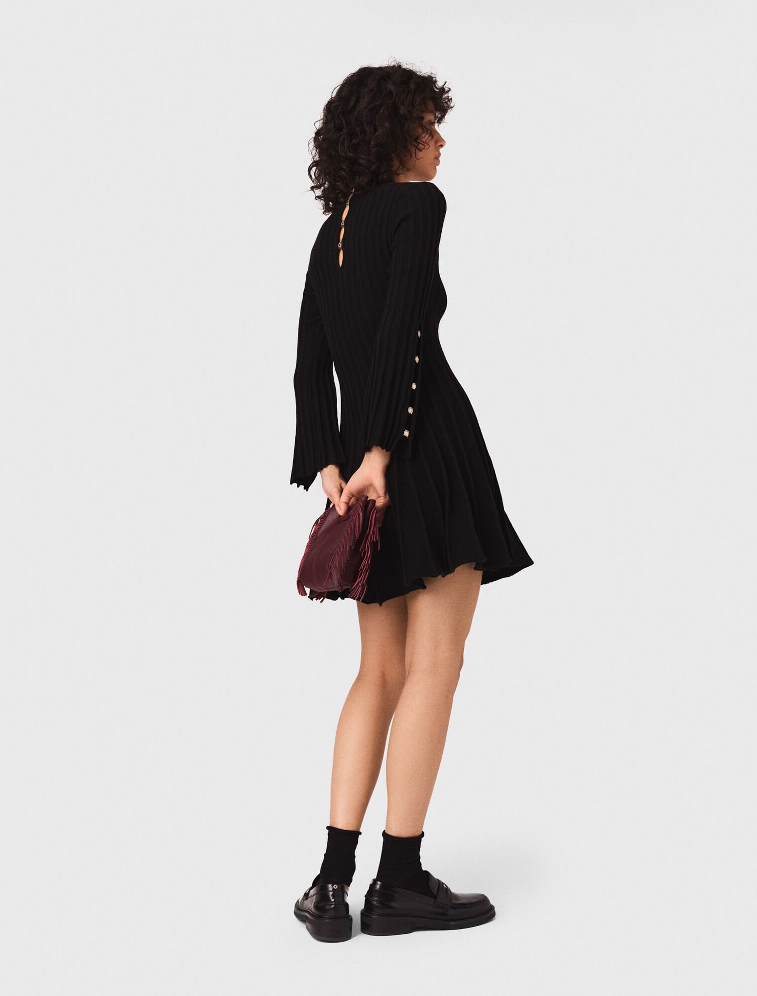 Robe courte en maille