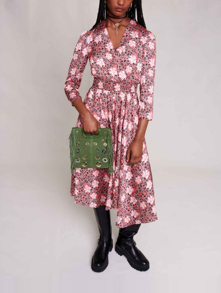 Robe longue à fleurs