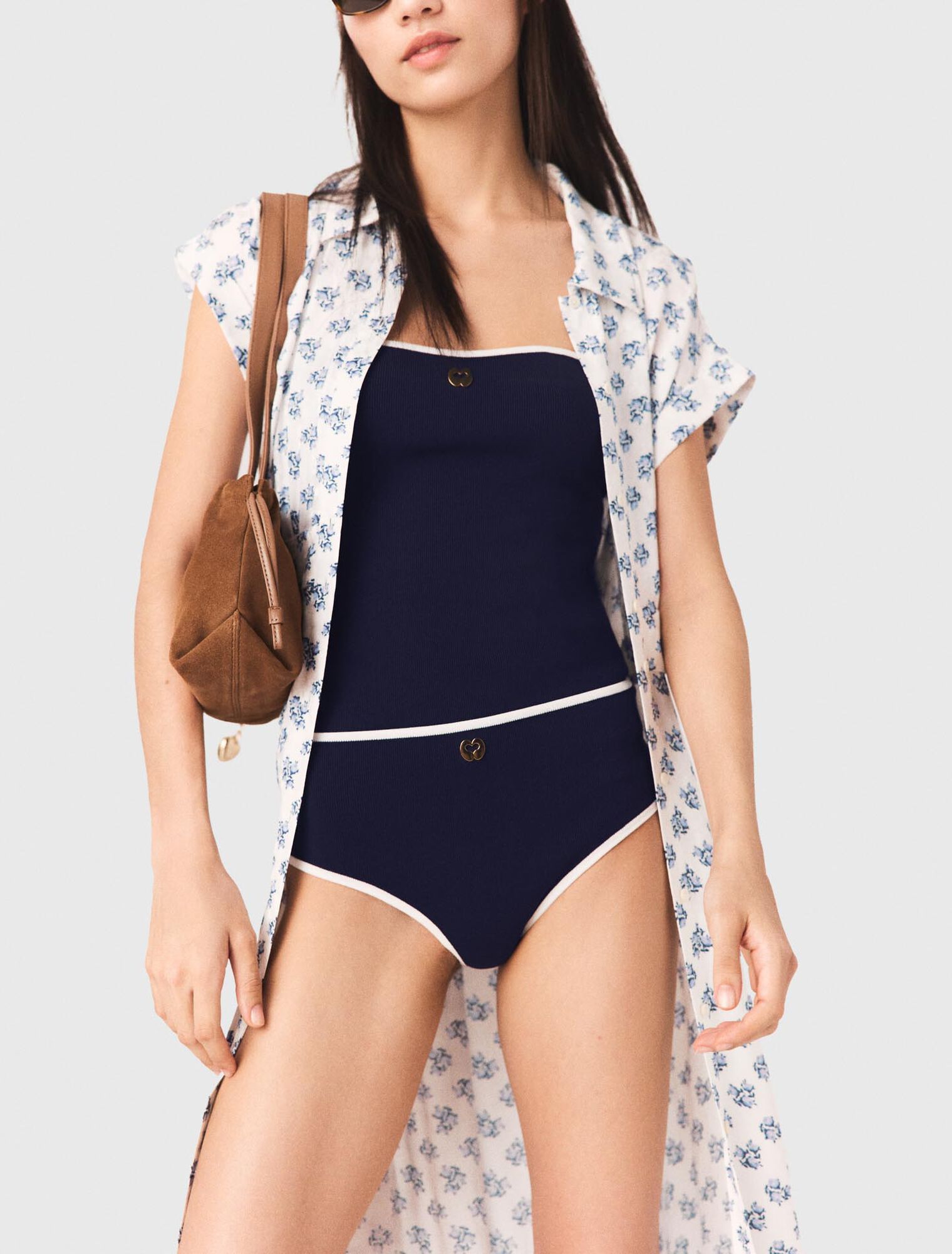 Robe longue imprim&eacute;e jacquard