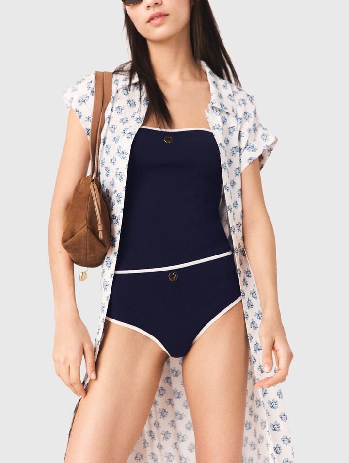 Robe longue imprim&eacute;e jacquard