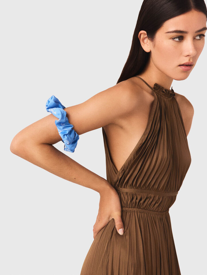 Chouchou en textile imprim&eacute;