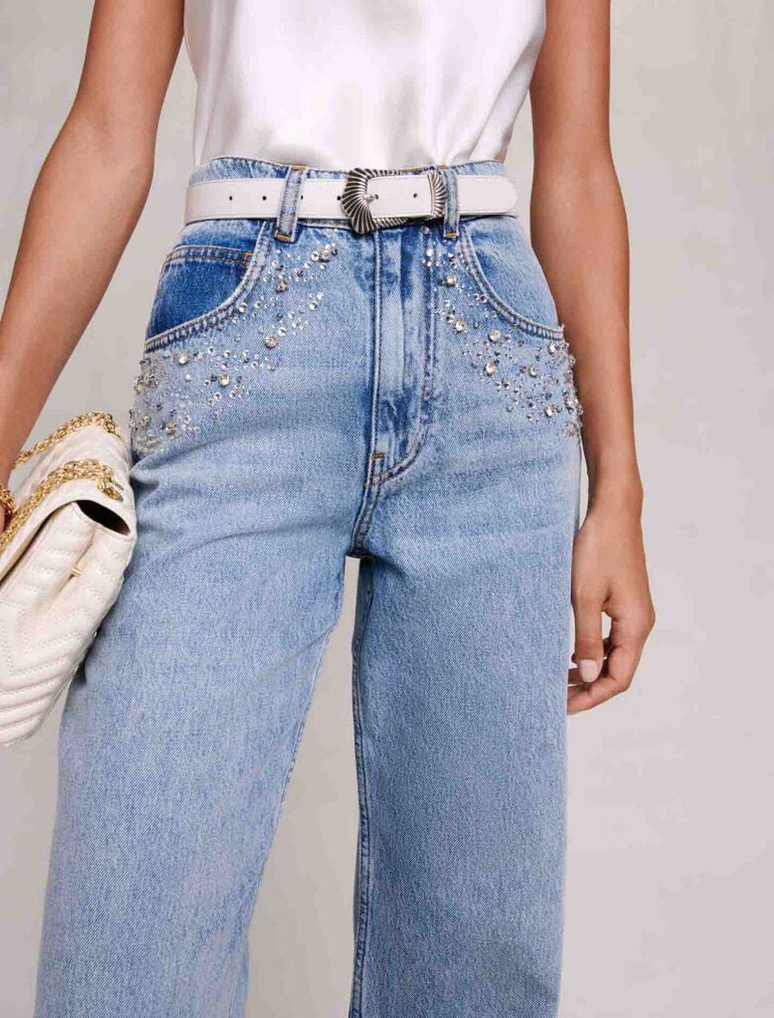 Ceinture en cuir à boucle grunge