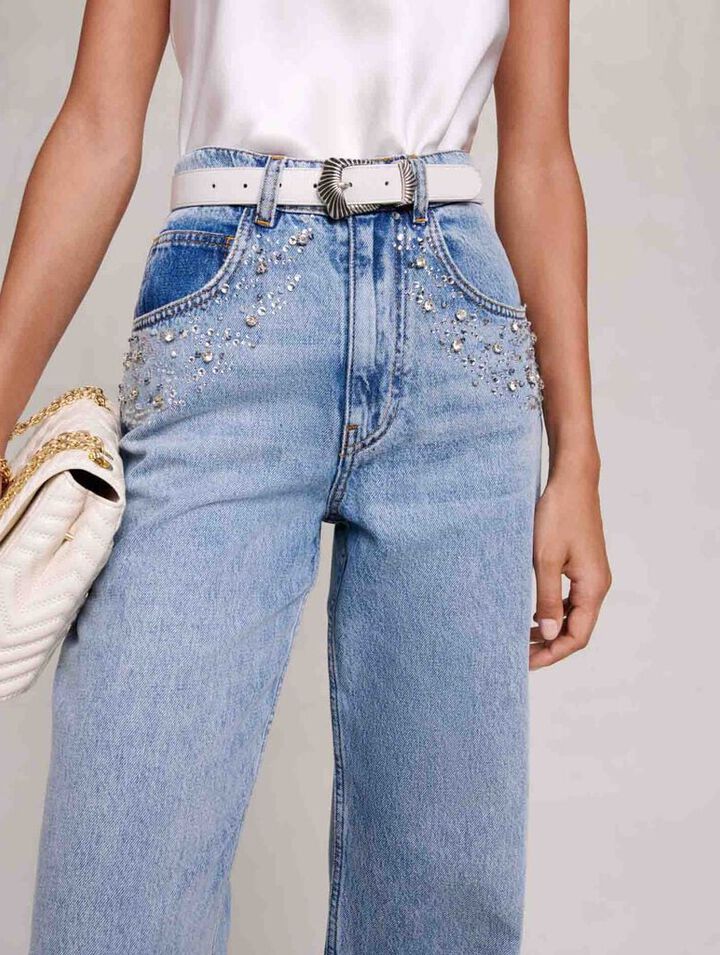 Ceinture en cuir à boucle grunge