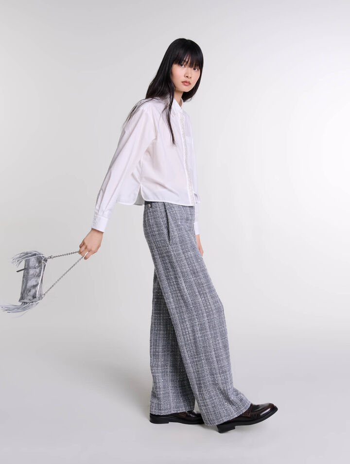 Pantalon en tweed