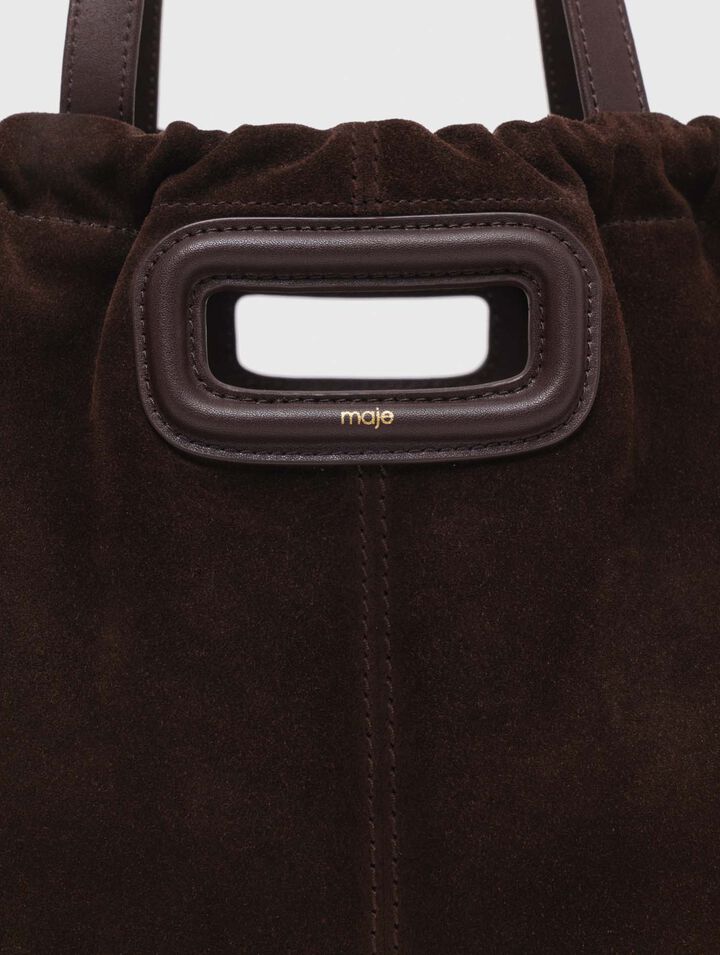 Sac M tote en cuir suède