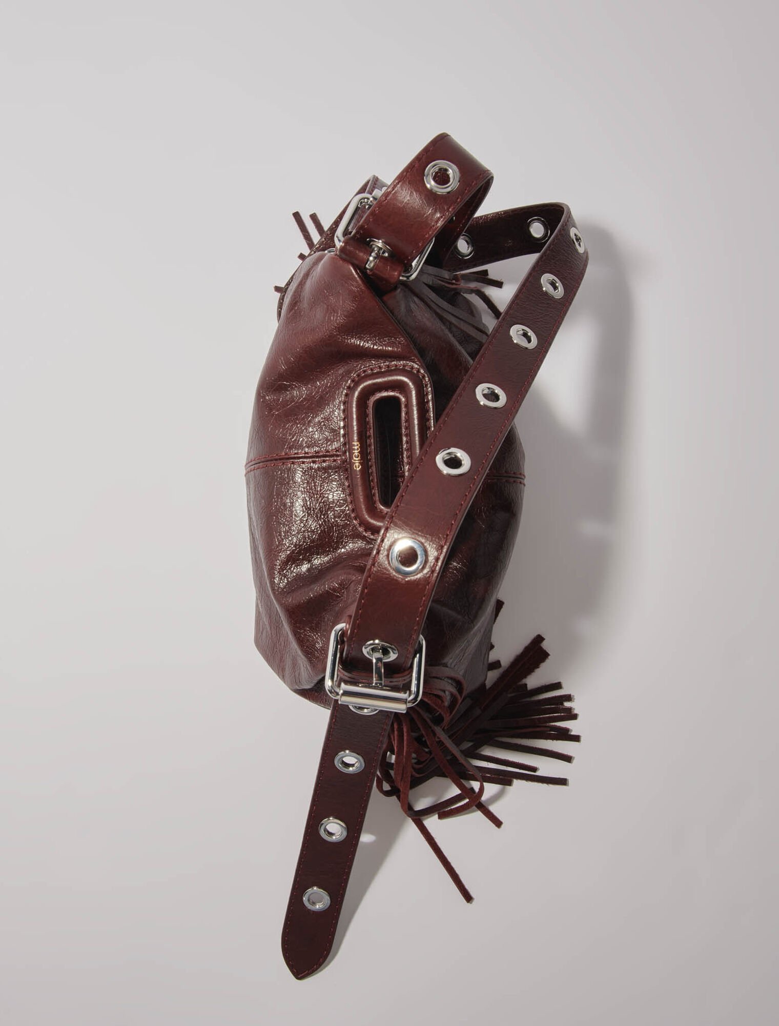 Sac Miss M mini en cuir usé