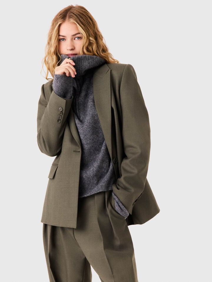 Veste tailleur &agrave; simple boutonnage