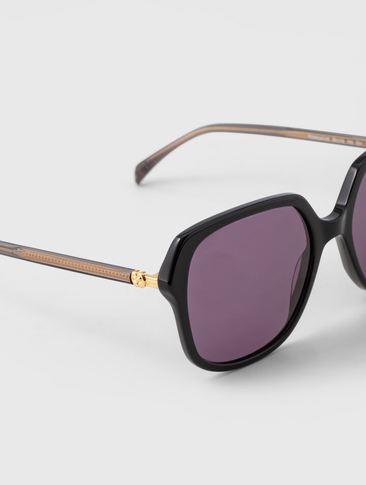 Lunettes oversize en ac&eacute;tate