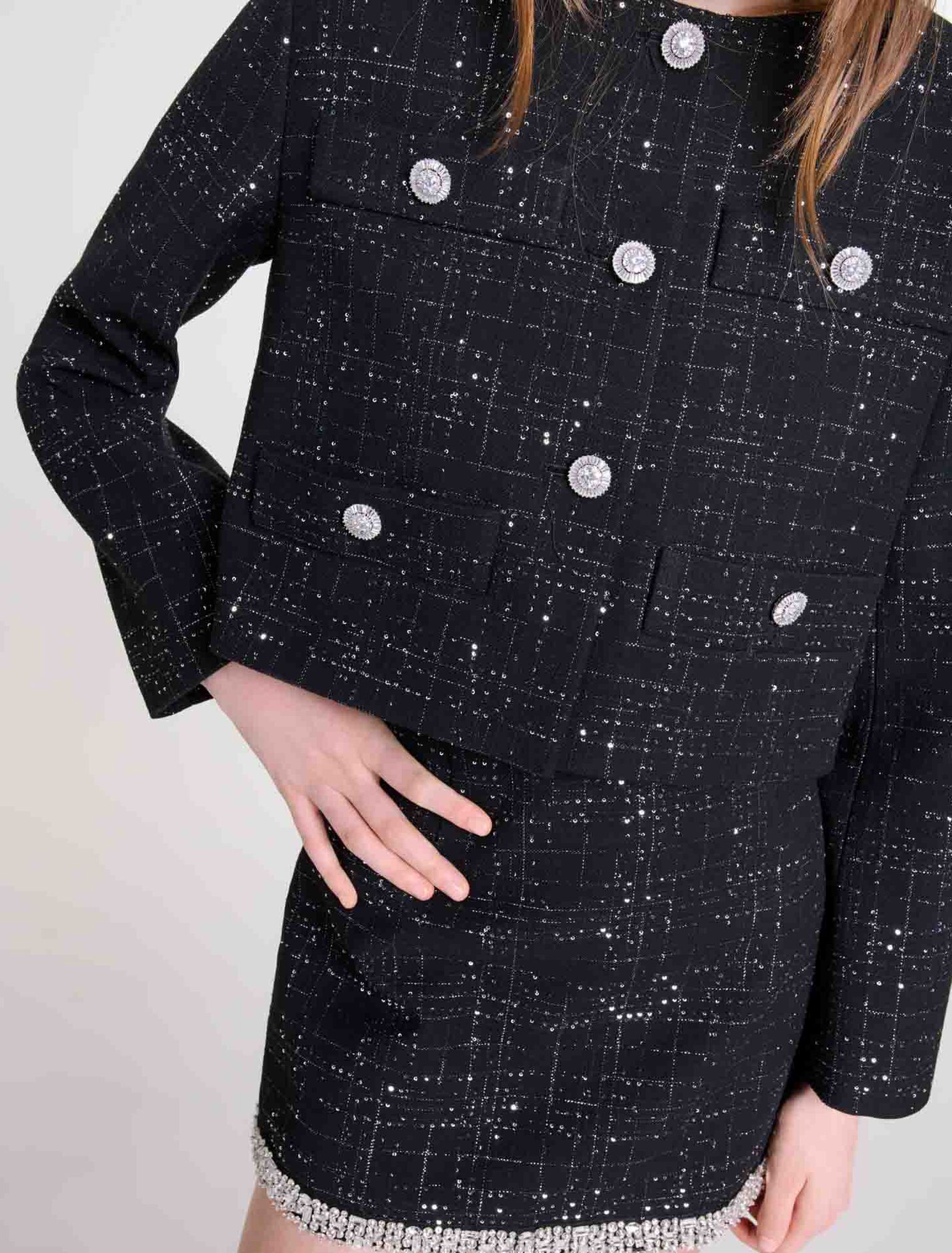 Short tweed jacket