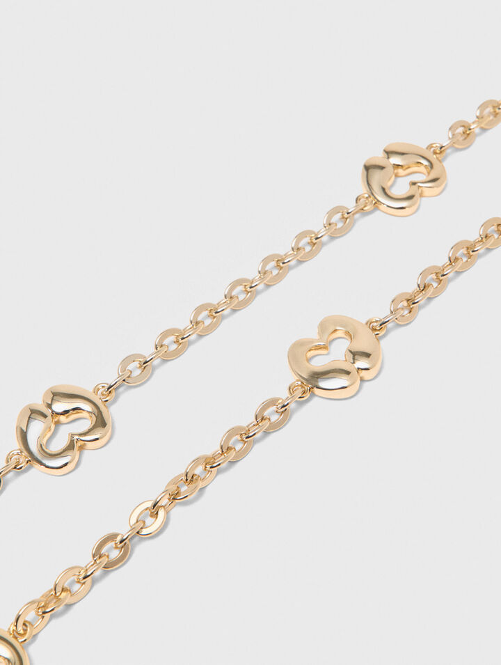Ceinture chaine avec d&eacute;tails logo