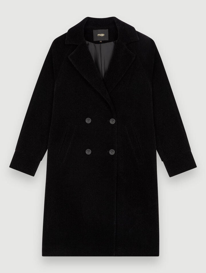 Manteau droit mi-long
