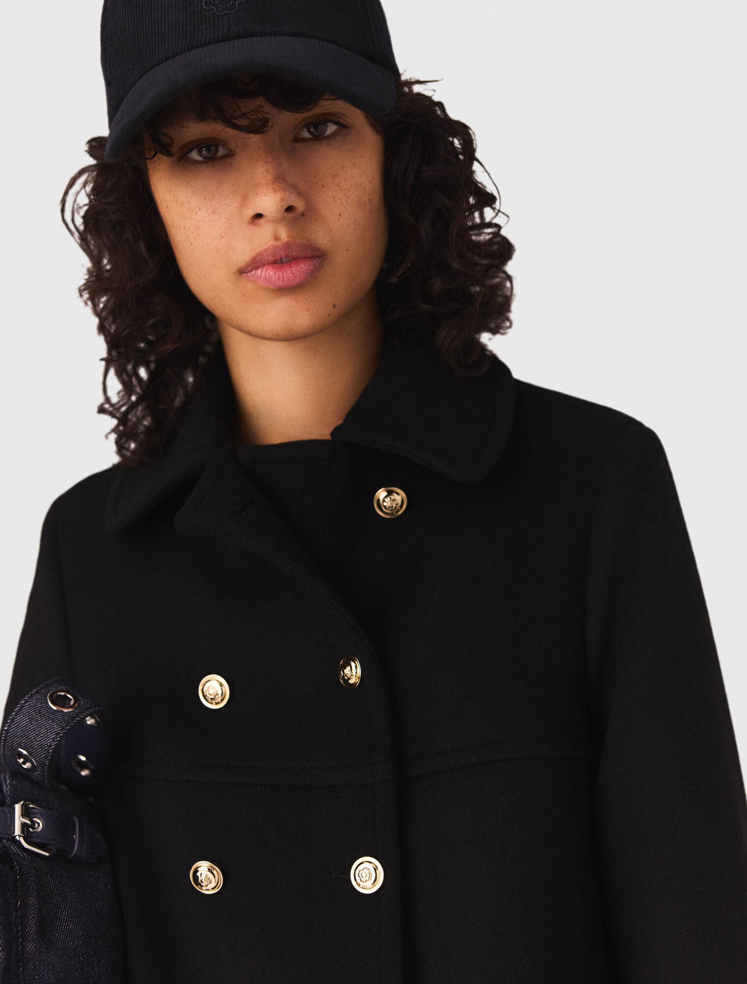Wool blend coat