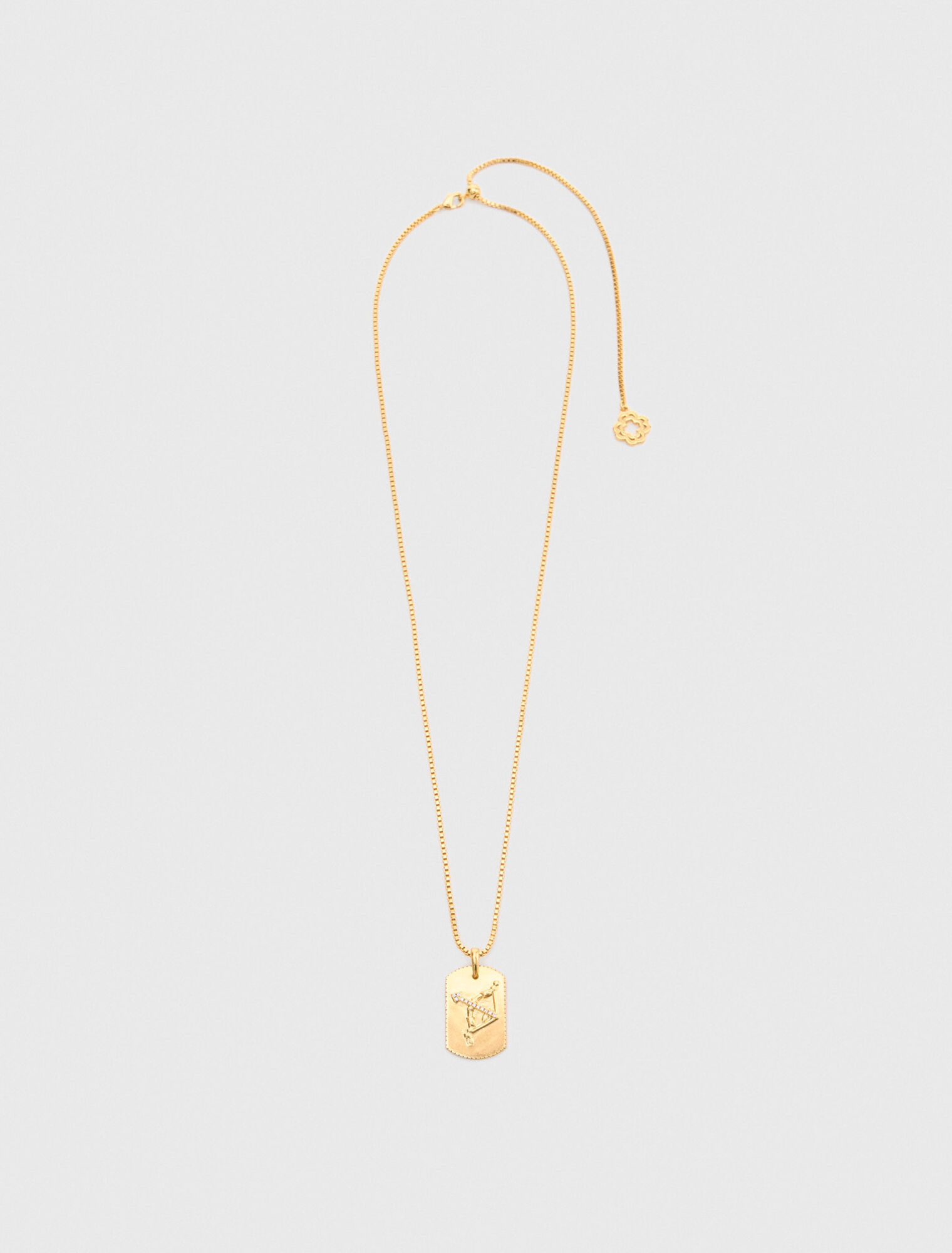 Collier plaque signe du zodiaque