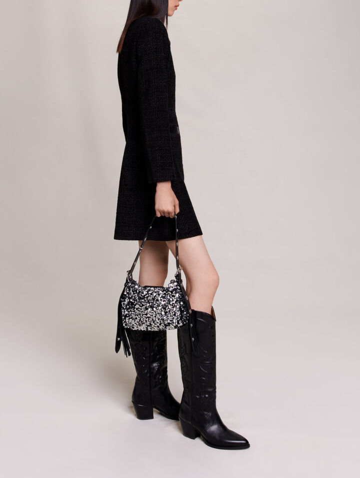 Robe courte en tweed