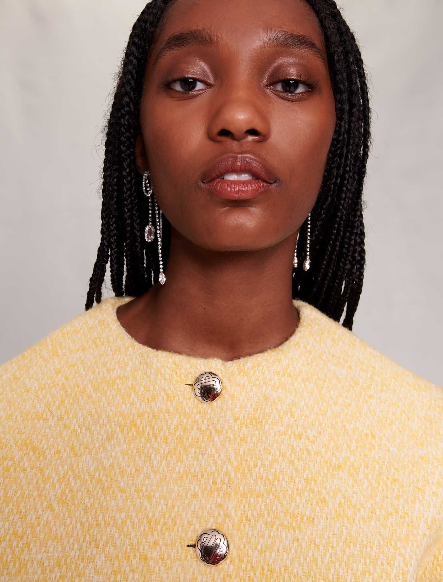 Cropped jacket in tweed Blazers Jackets Maje