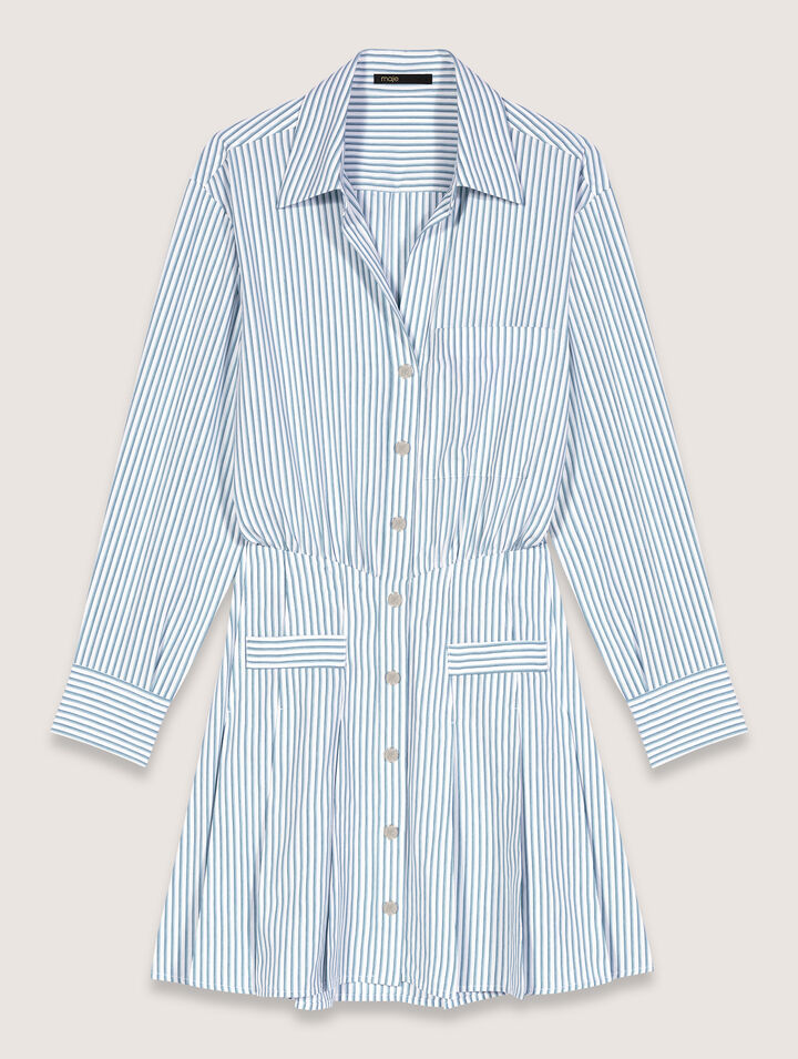 Robe chemise à rayures