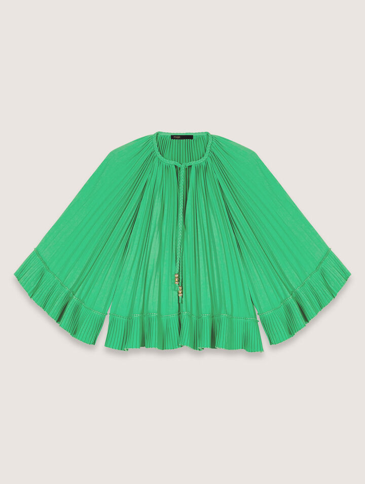 Top plissé effet cape