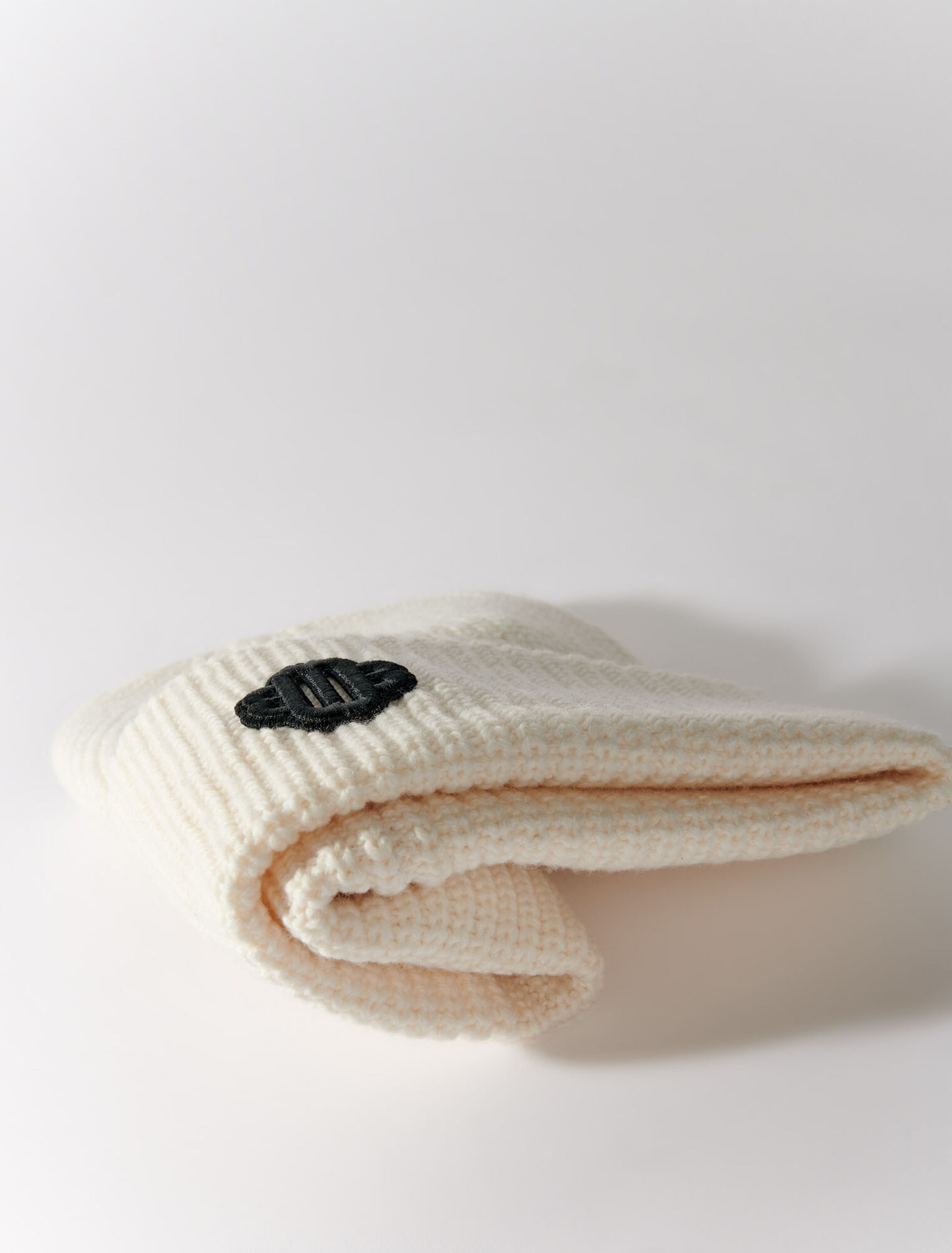 Bonnet mix laine en maille cotelée