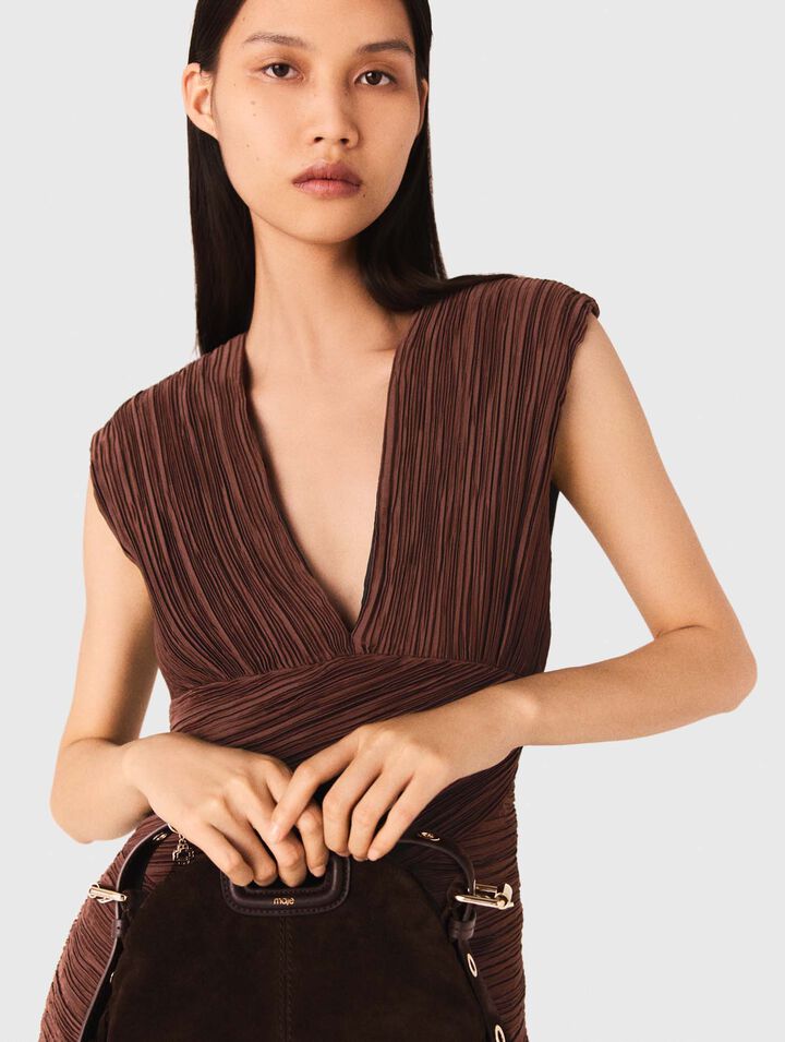 Short pleated dress