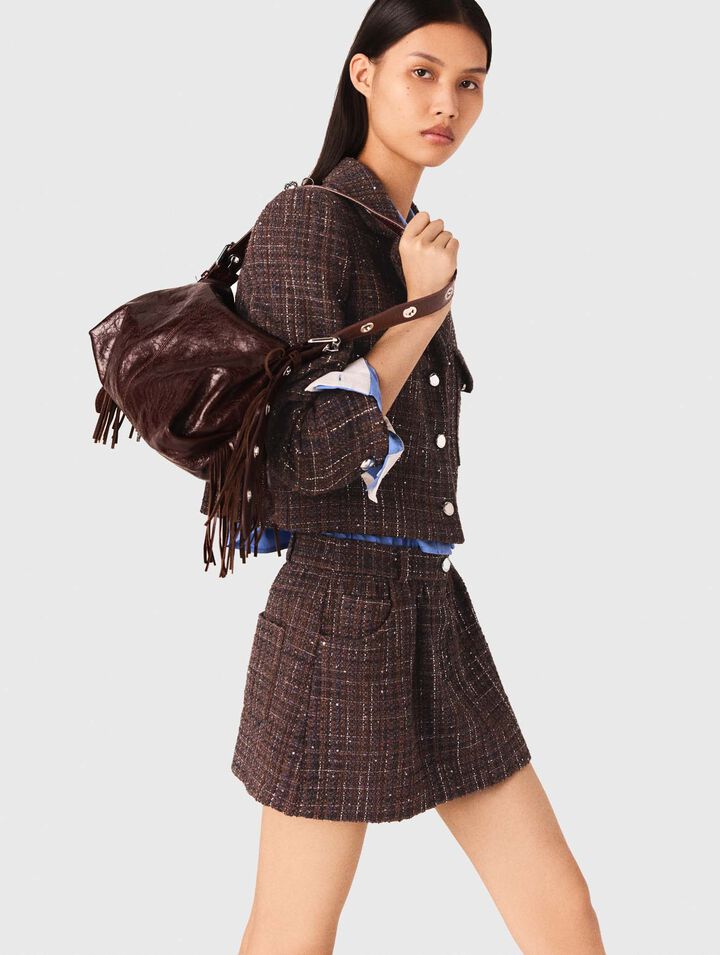 Veste courte en tweed