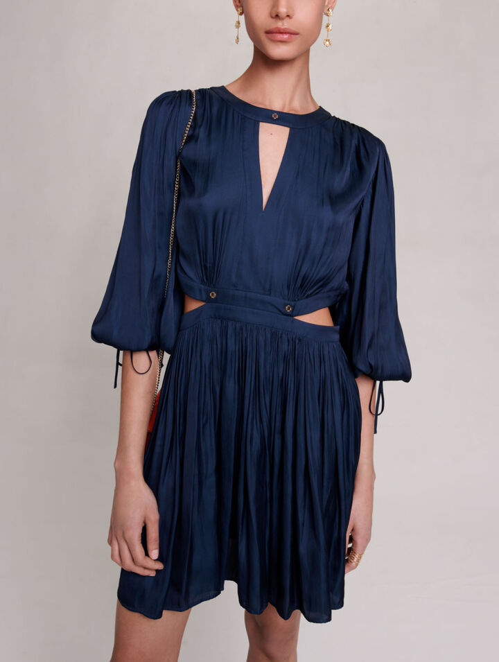Short satin dress