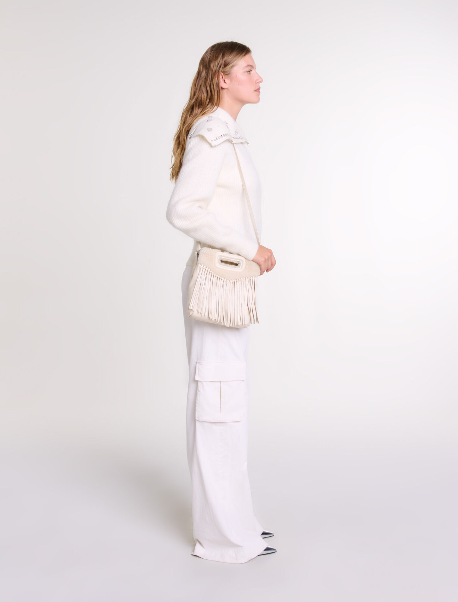 Cardigan col bijoux