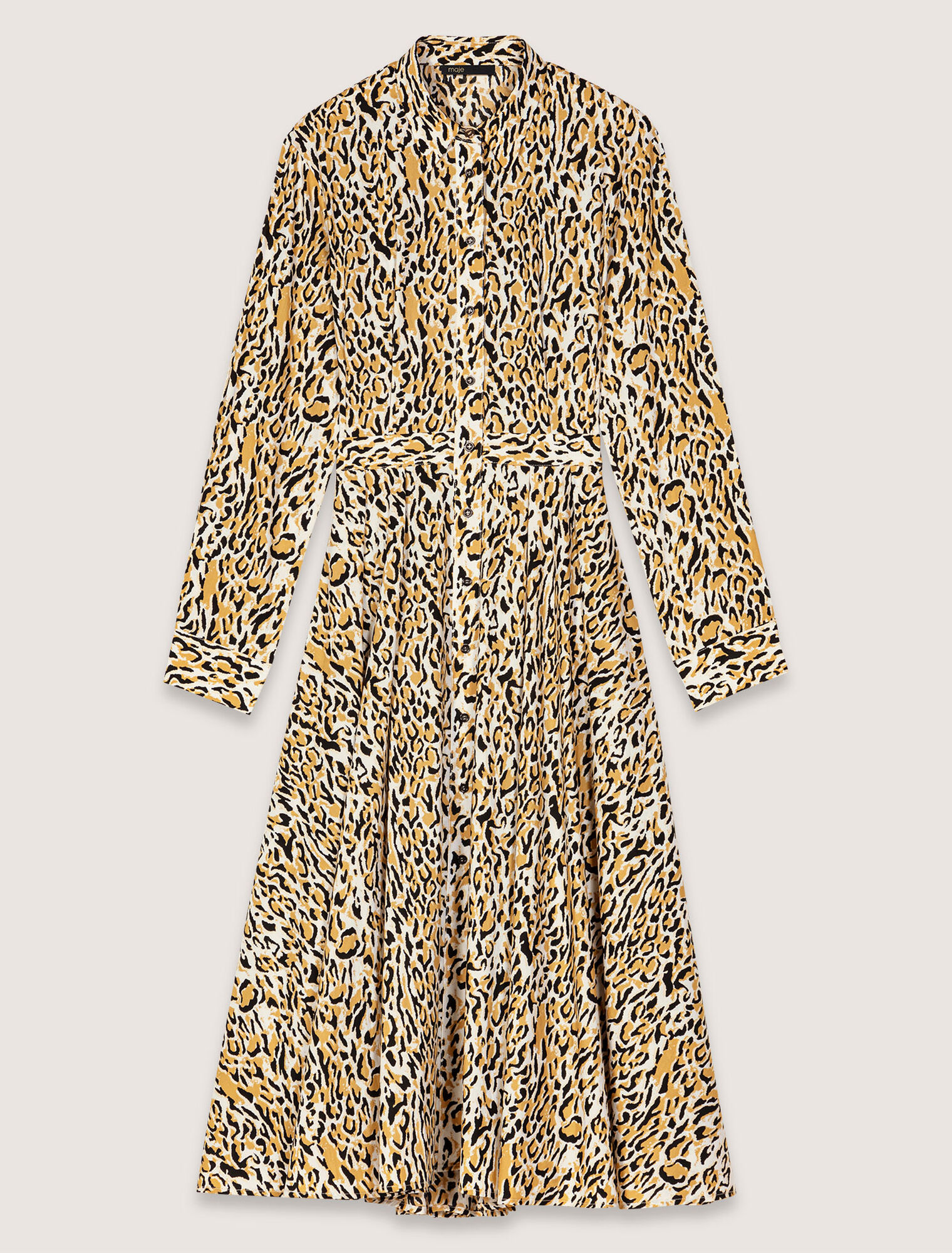 Robe midi imprimé léopard