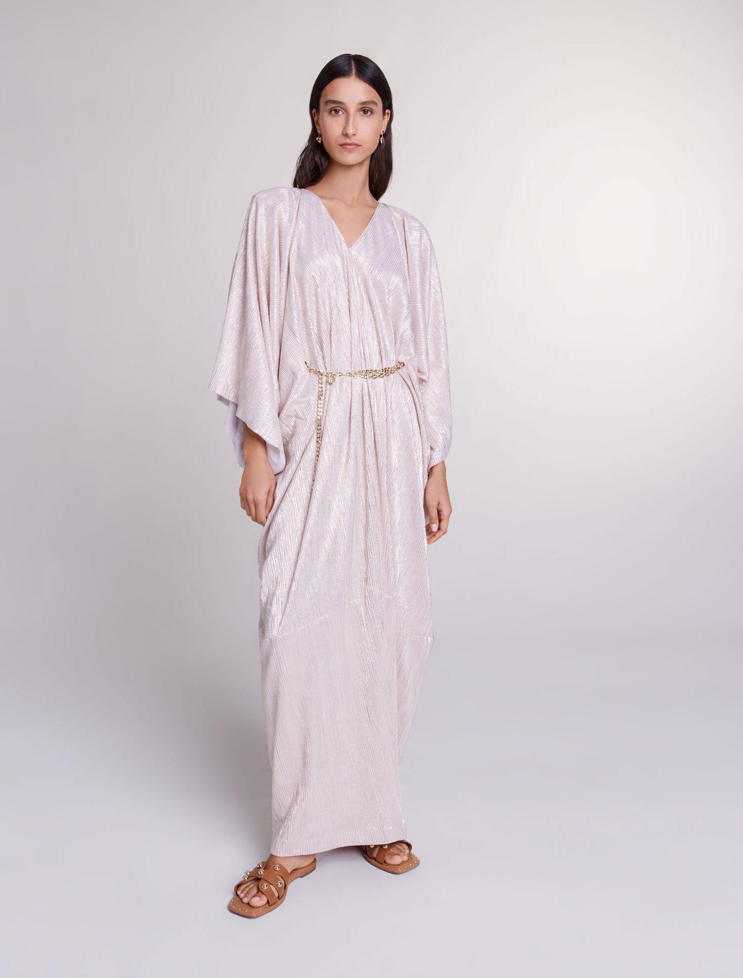 Belted maxi dress