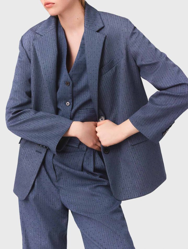 Veste de tailleur à strass