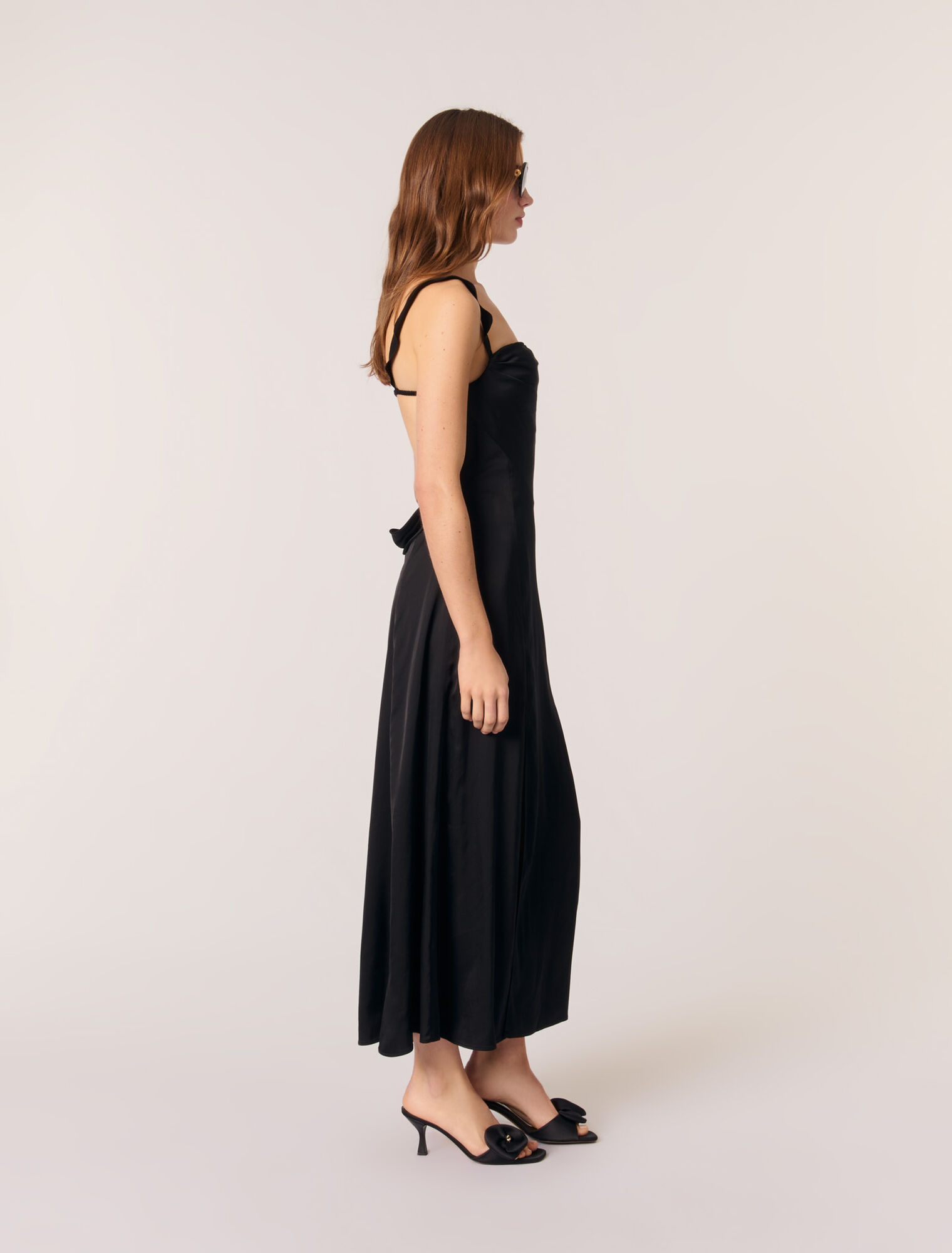Satin-look maxi dress