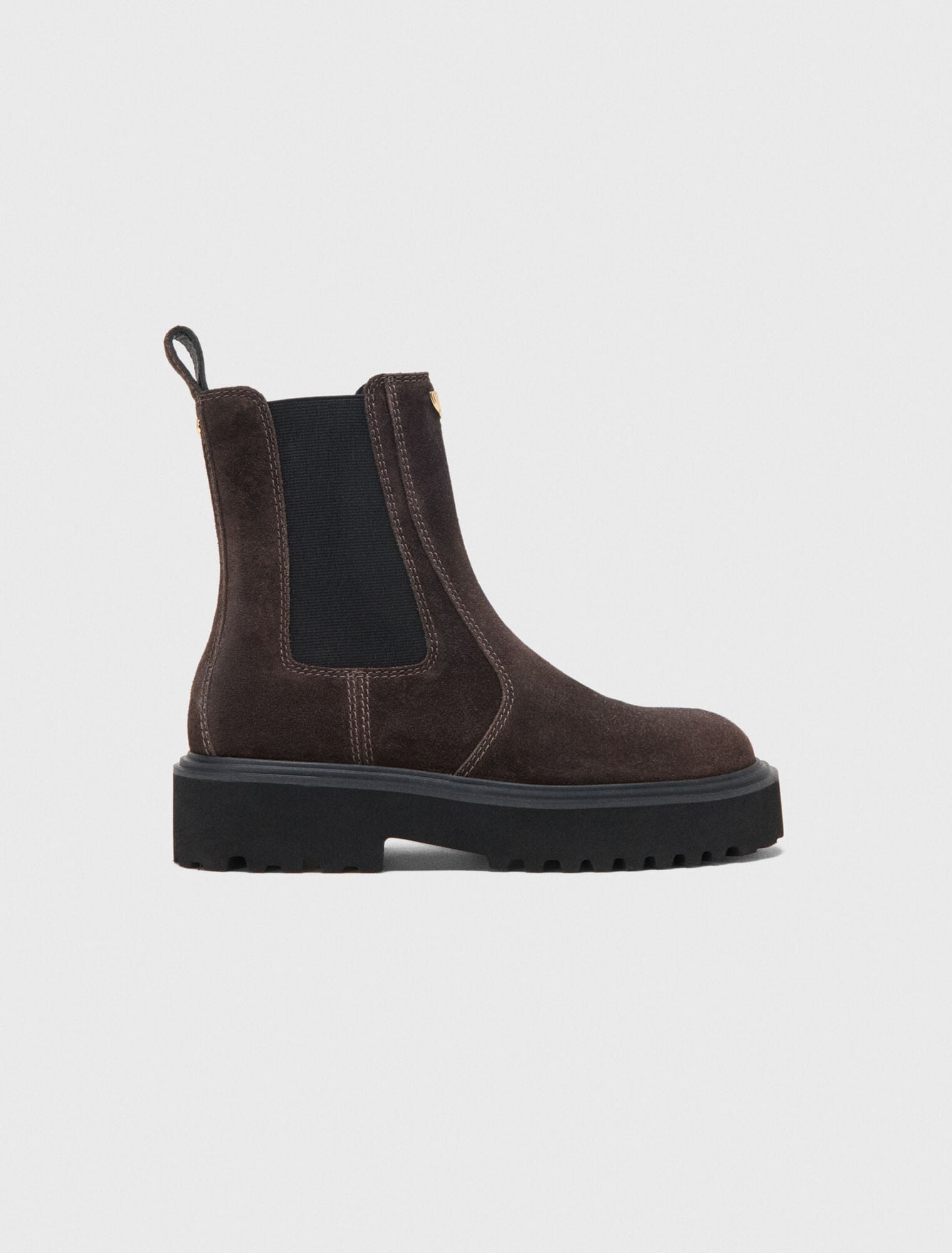 Bottines chelsea en su&egrave;de
