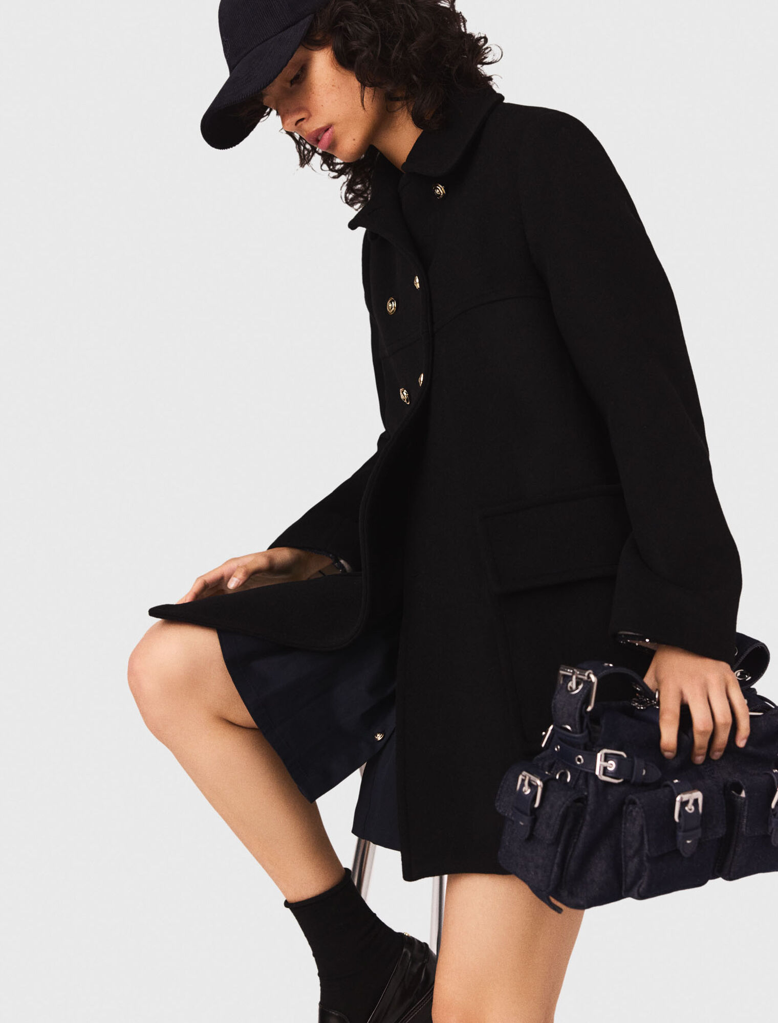 Wool blend coat