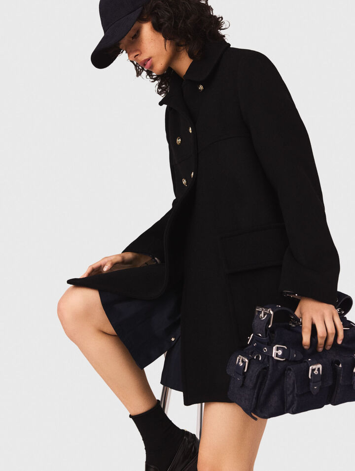 Manteau en laine mélangée