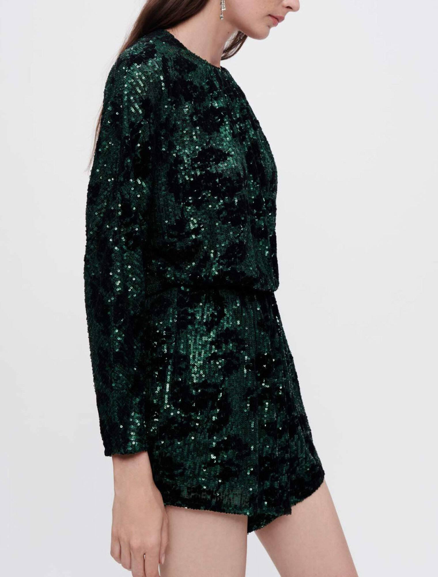 Combinaison short à sequins