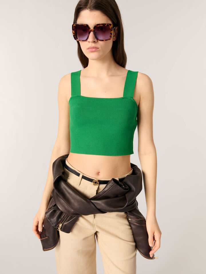 Crop top en maille