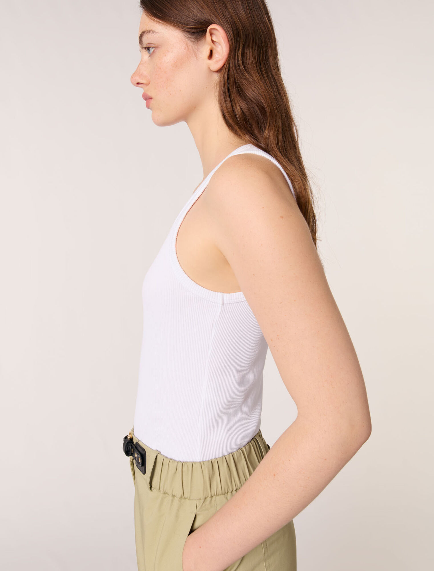 Rib knit tank top