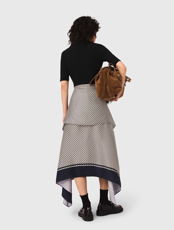 Robe bi-matière imprimée