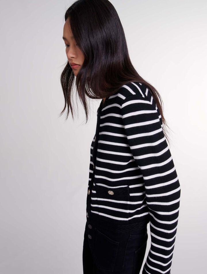 Cardigan à rayures 