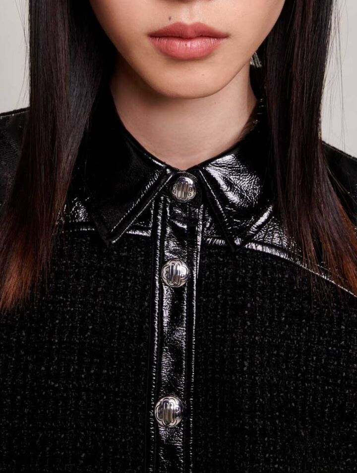Robe courte en tweed