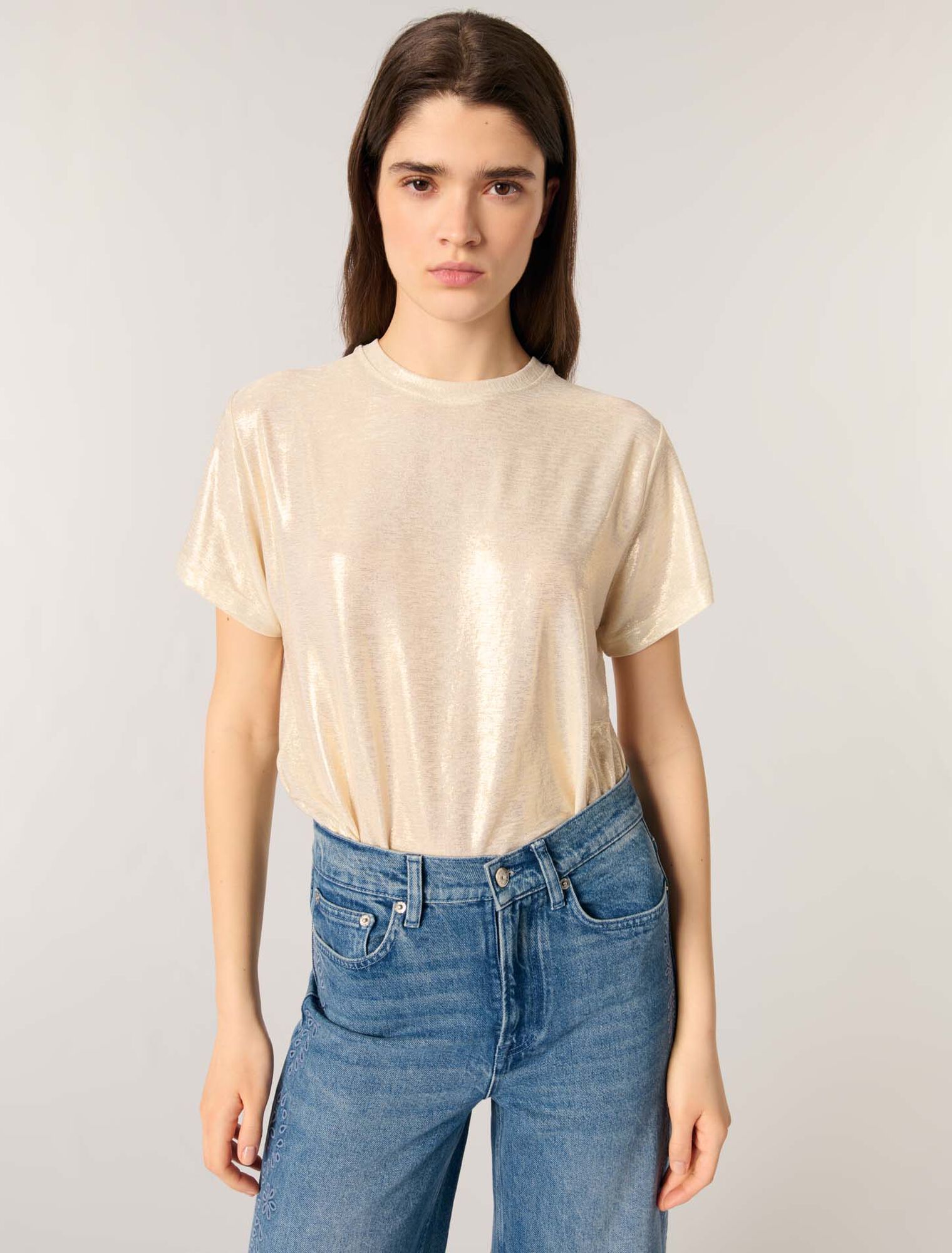 Tee-shirt lamé