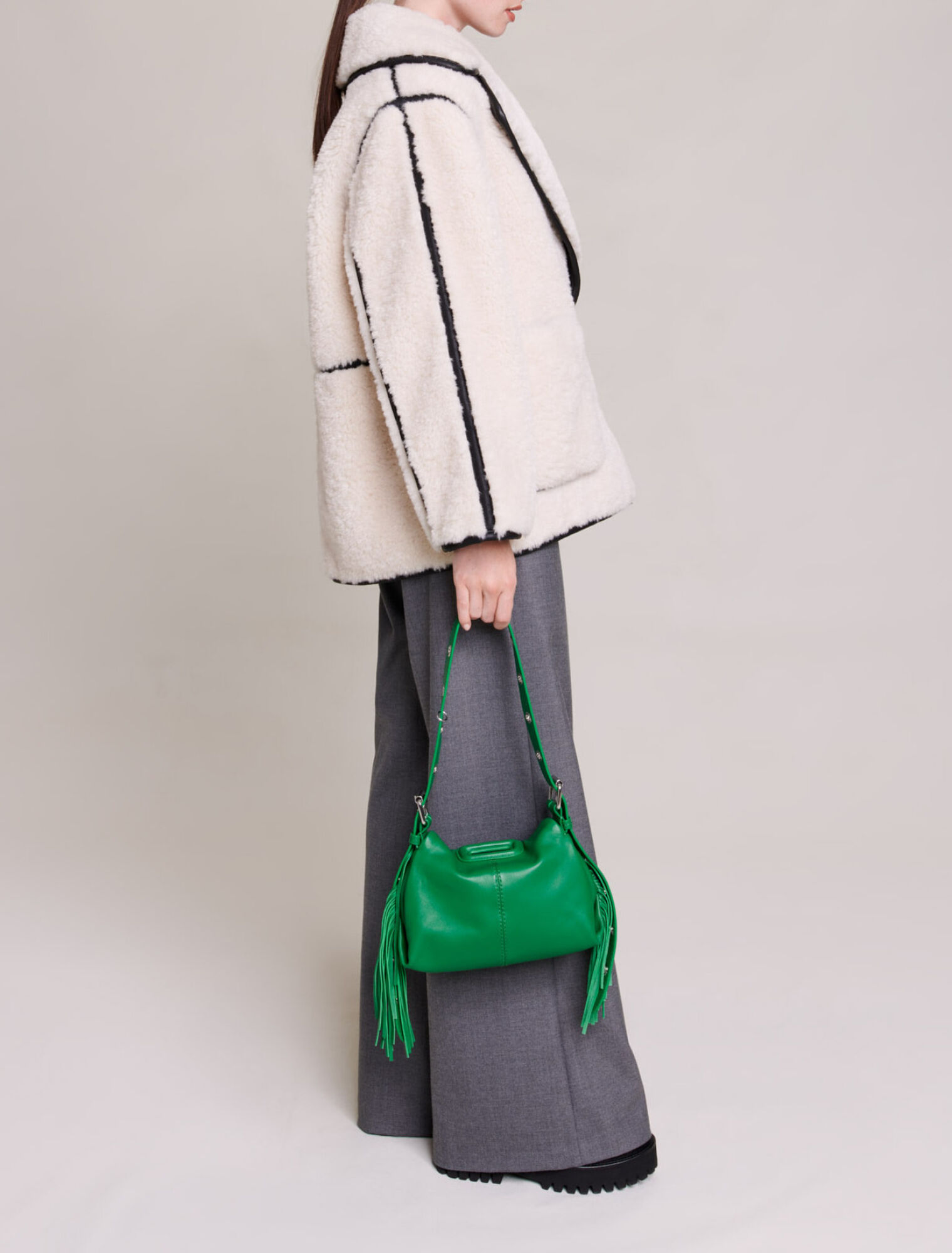 Short faux fur coat
