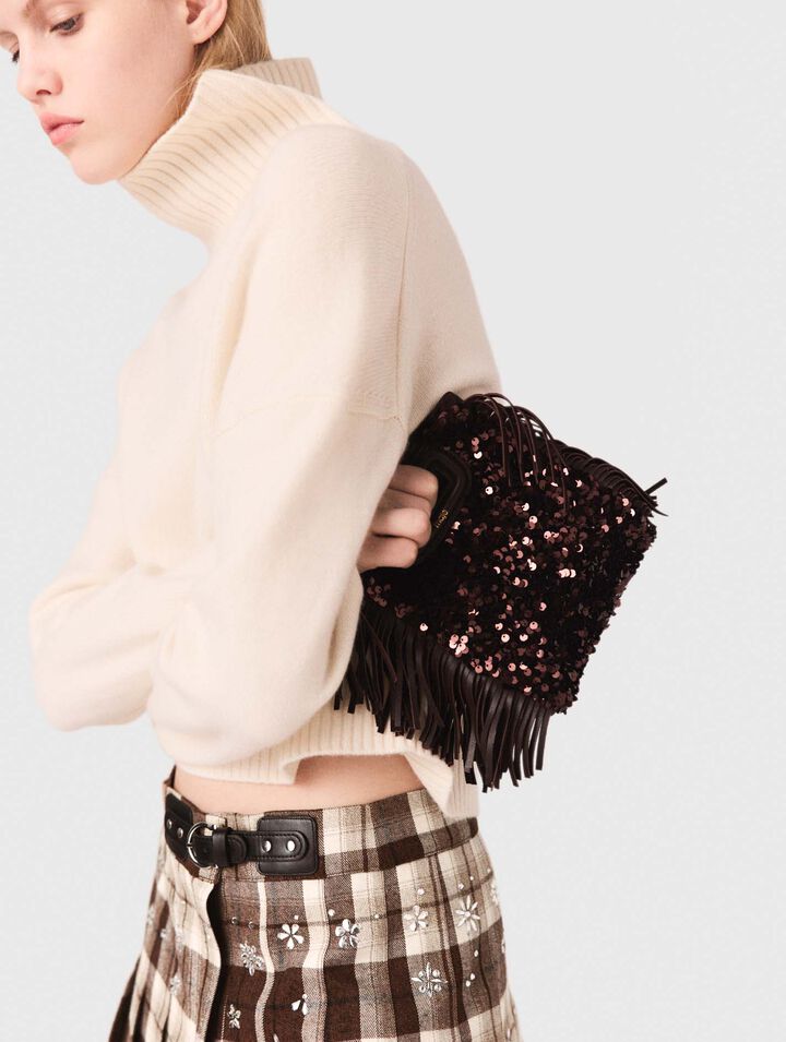 Sac M mini à sequins