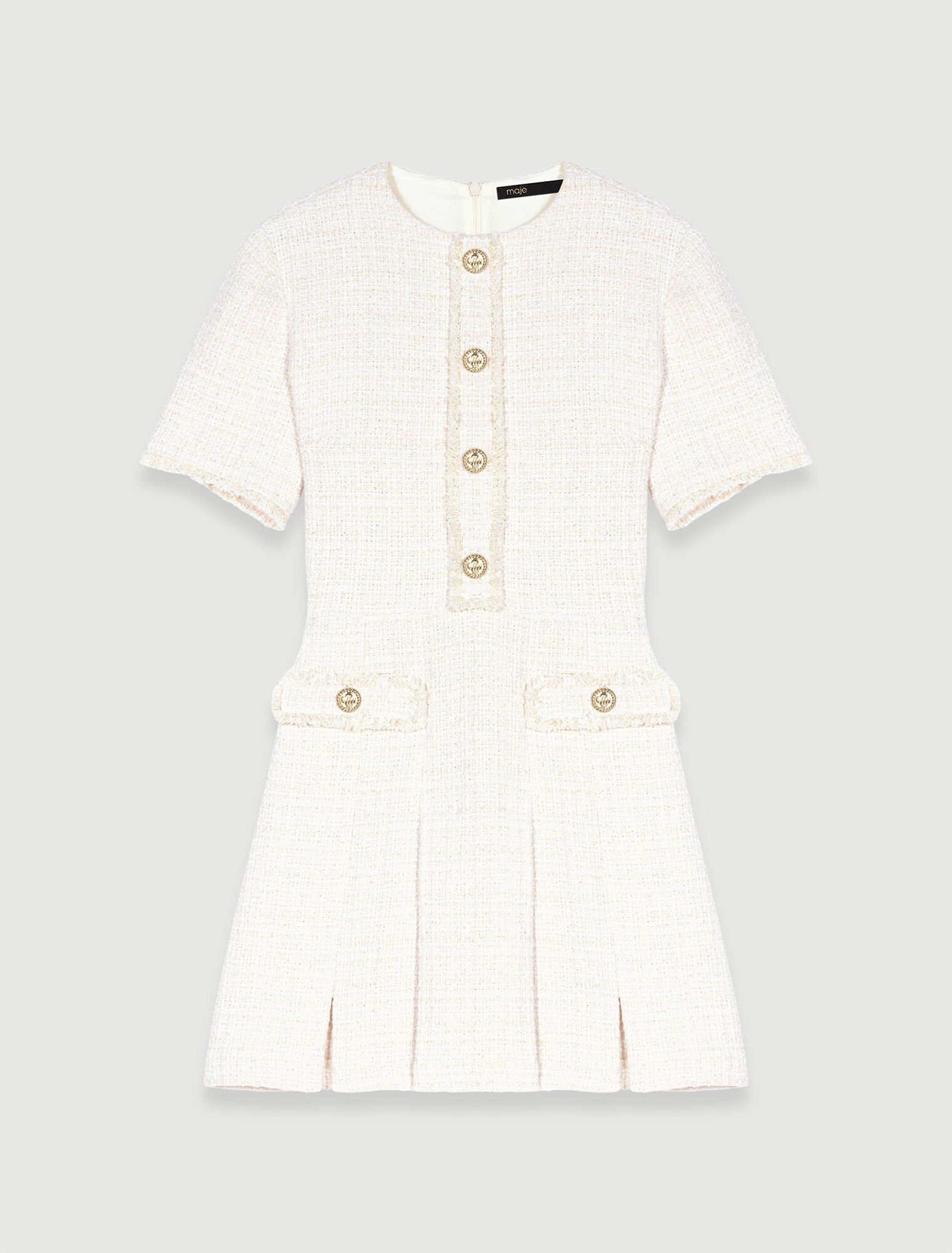 Robe courte en tweed