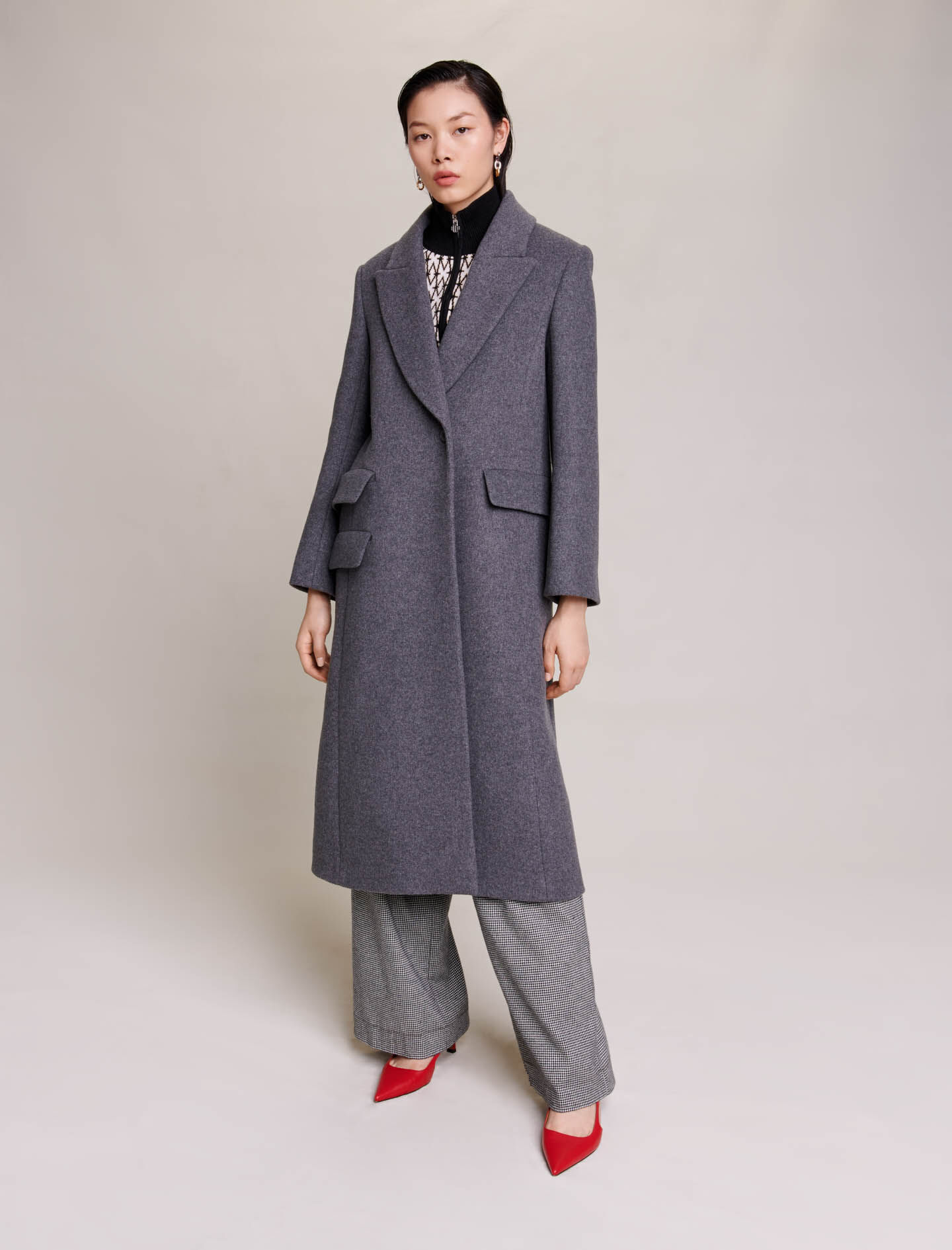 Maje grey coat store